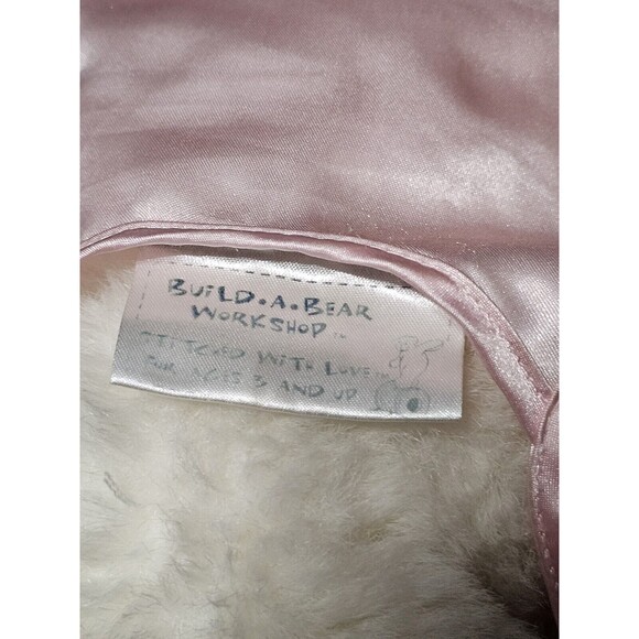 Build-A-Bear White Teddy Bear With Authentic Pink Outfit Plush 13" Stuffed Toy - Picture 10 of 12